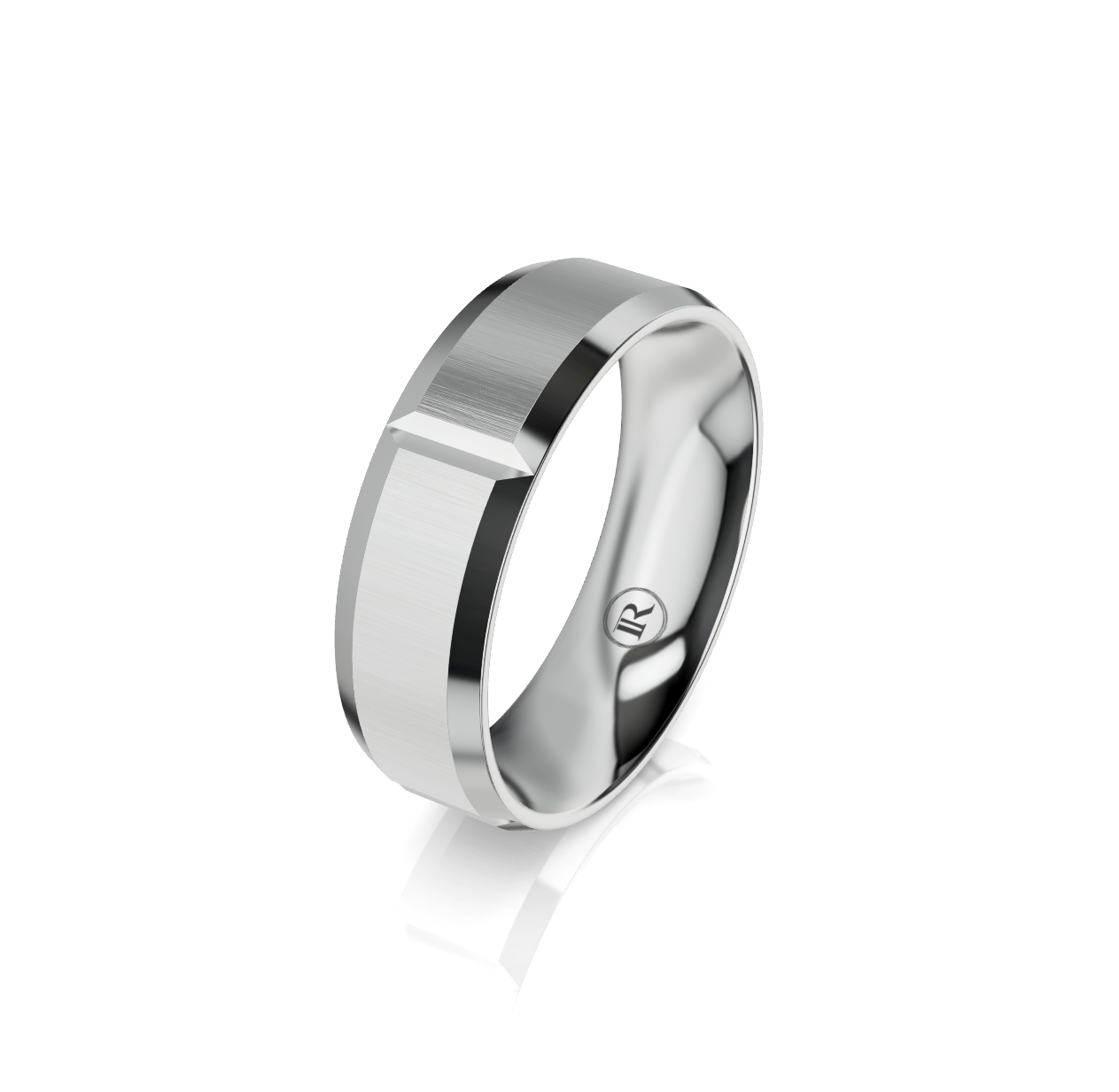 9ct White Gold Wedding Ring