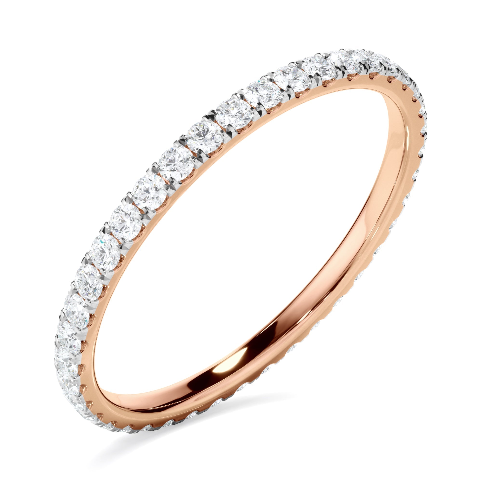 Diamond Claw Set Eternity Wedding Ring