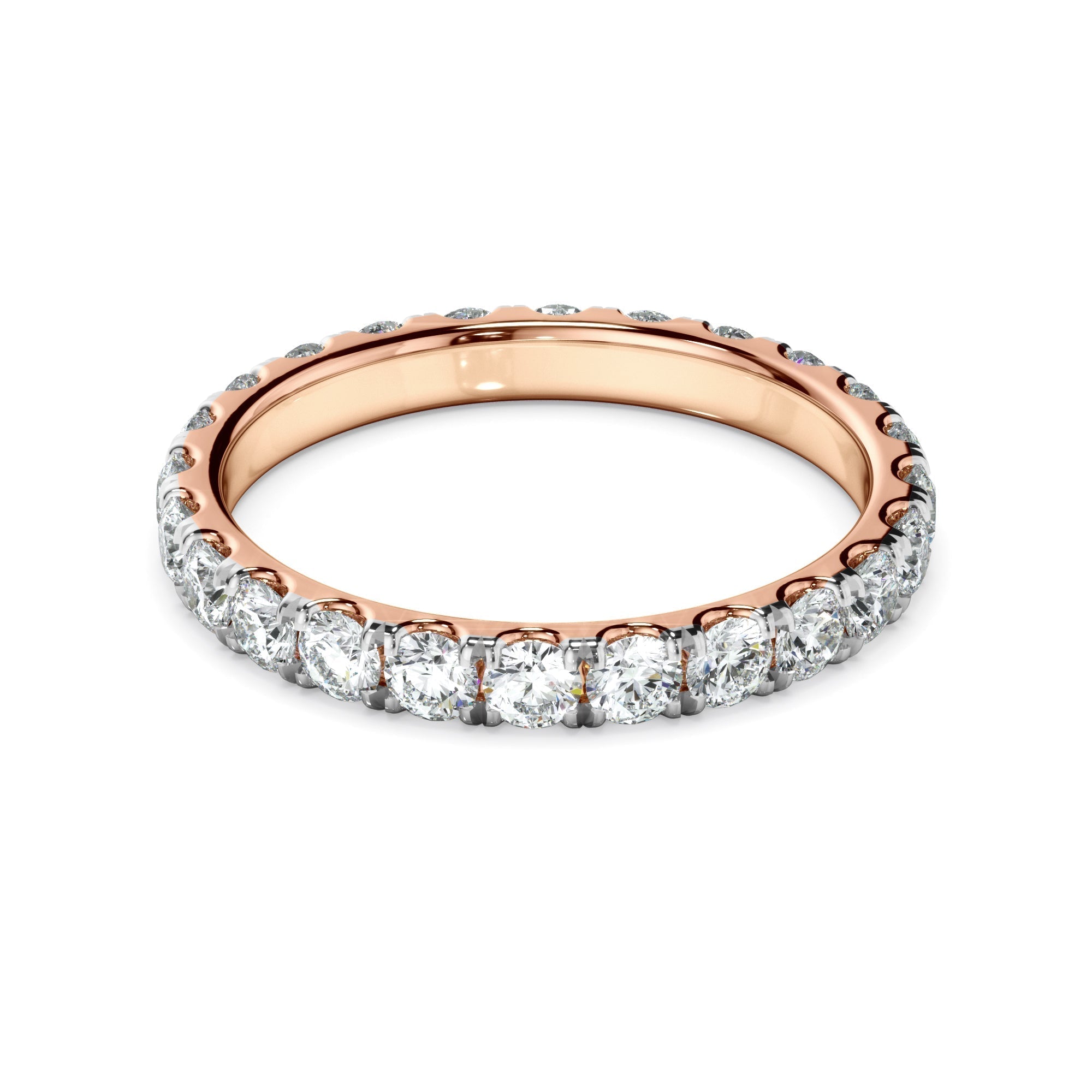 Diamond Claw Set Eternity Wedding Ring