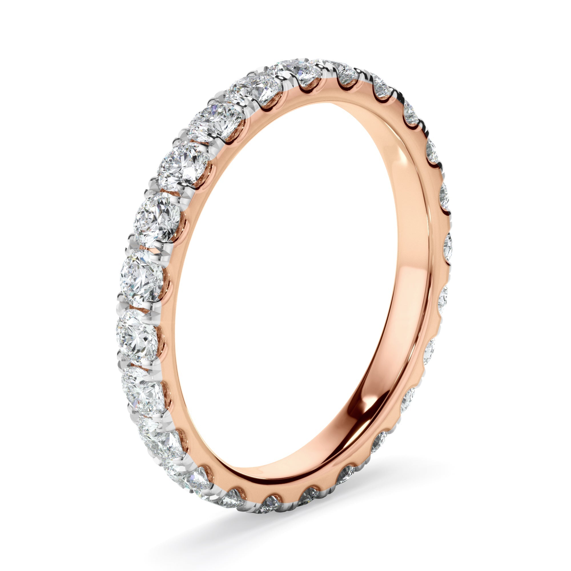 Diamond Claw Set Eternity Wedding Ring