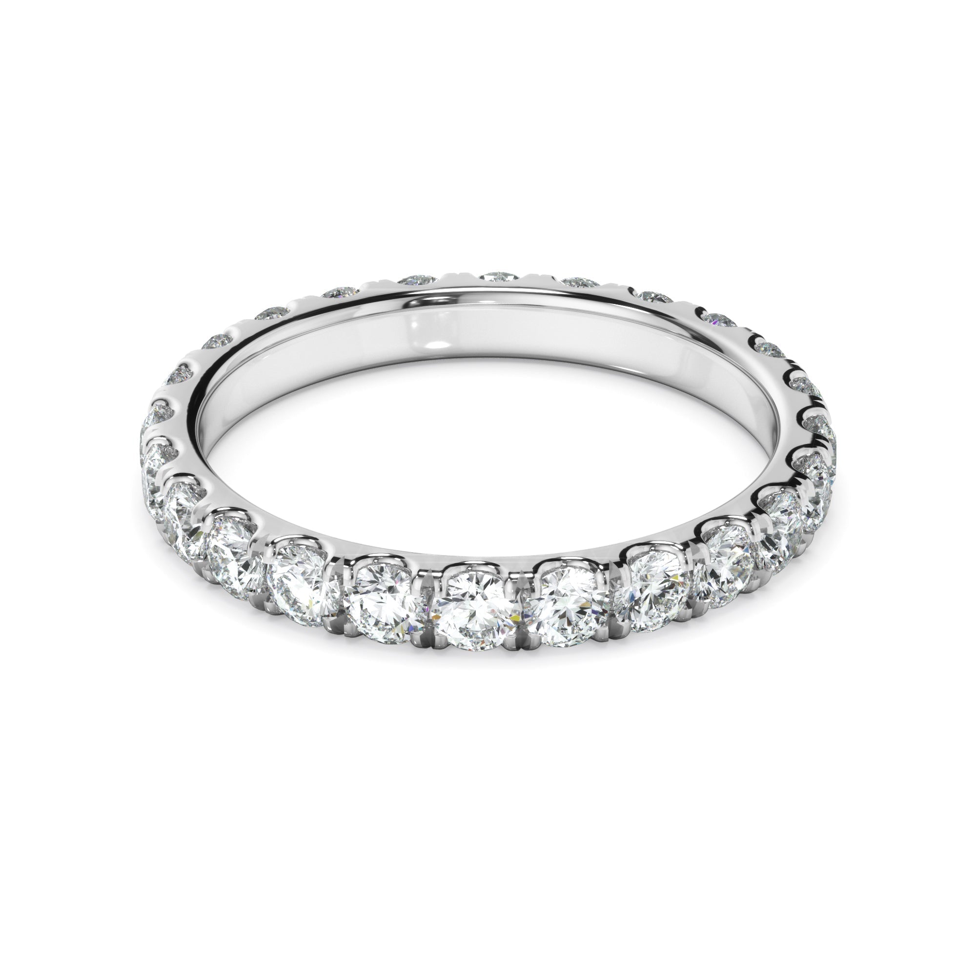 Diamond Claw Set Eternity Wedding Ring