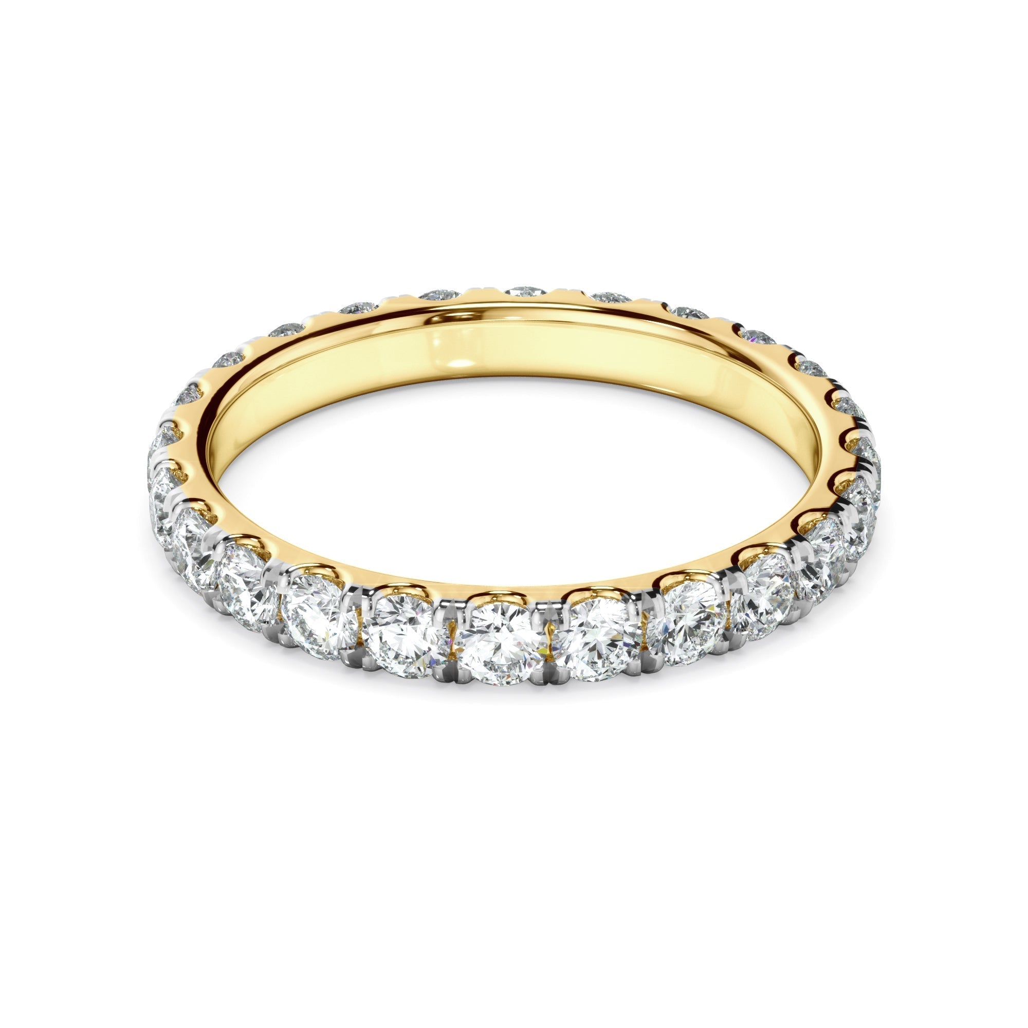 Diamond Claw Set Eternity Wedding Ring