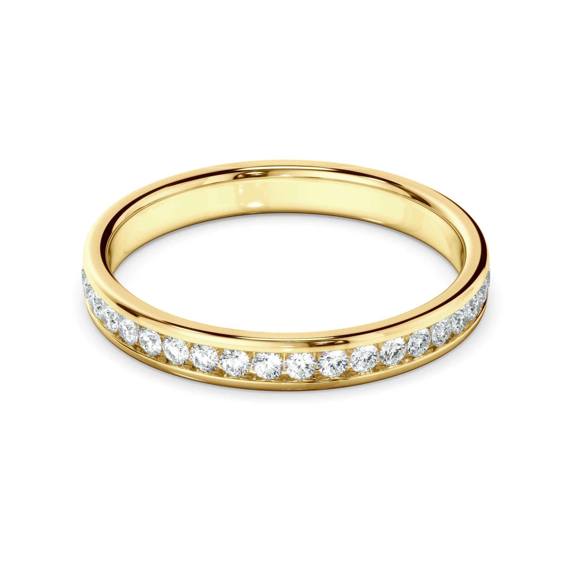 Diamond Channel Set Eternity Wedding Ring