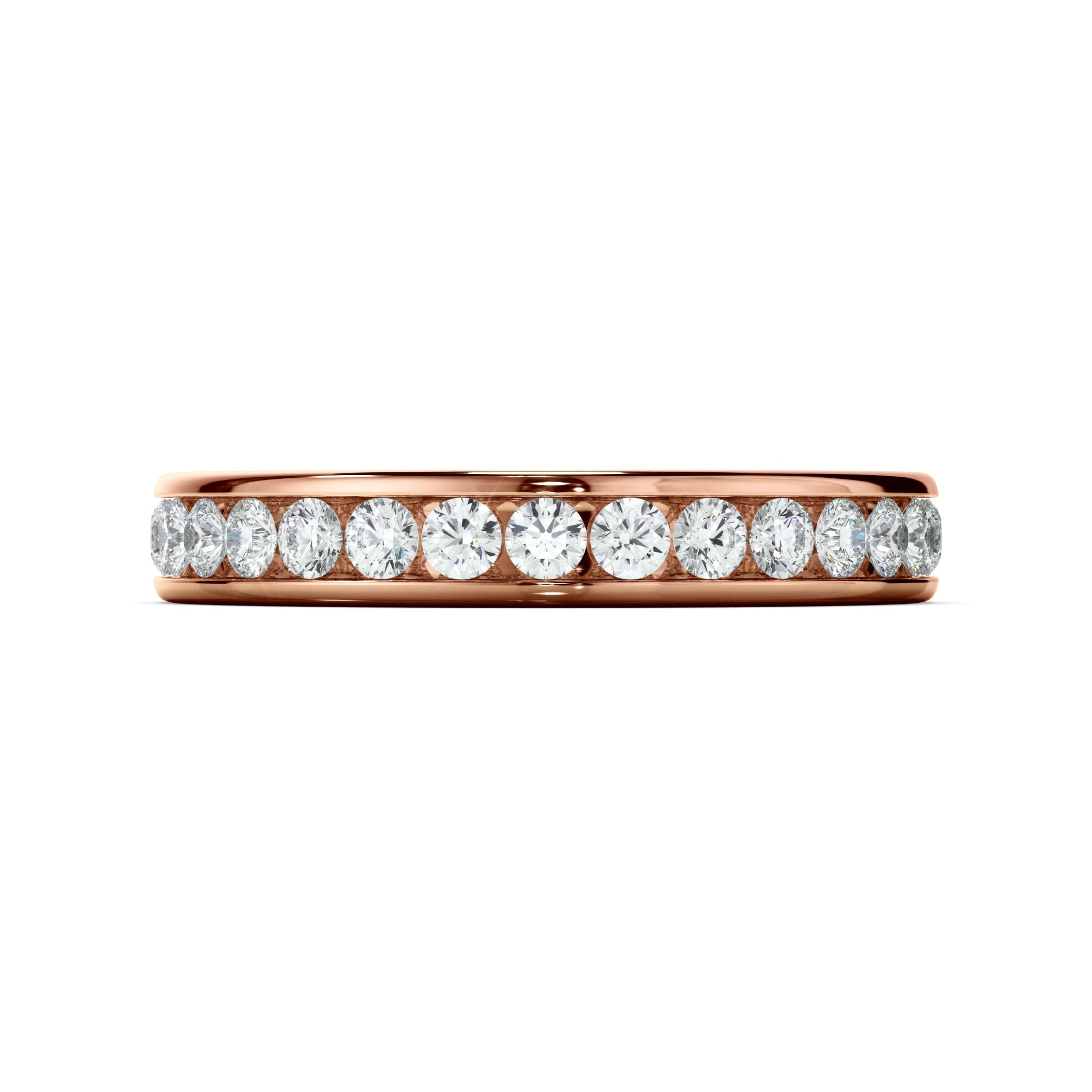 Diamond Channel Set Eternity Wedding Ring