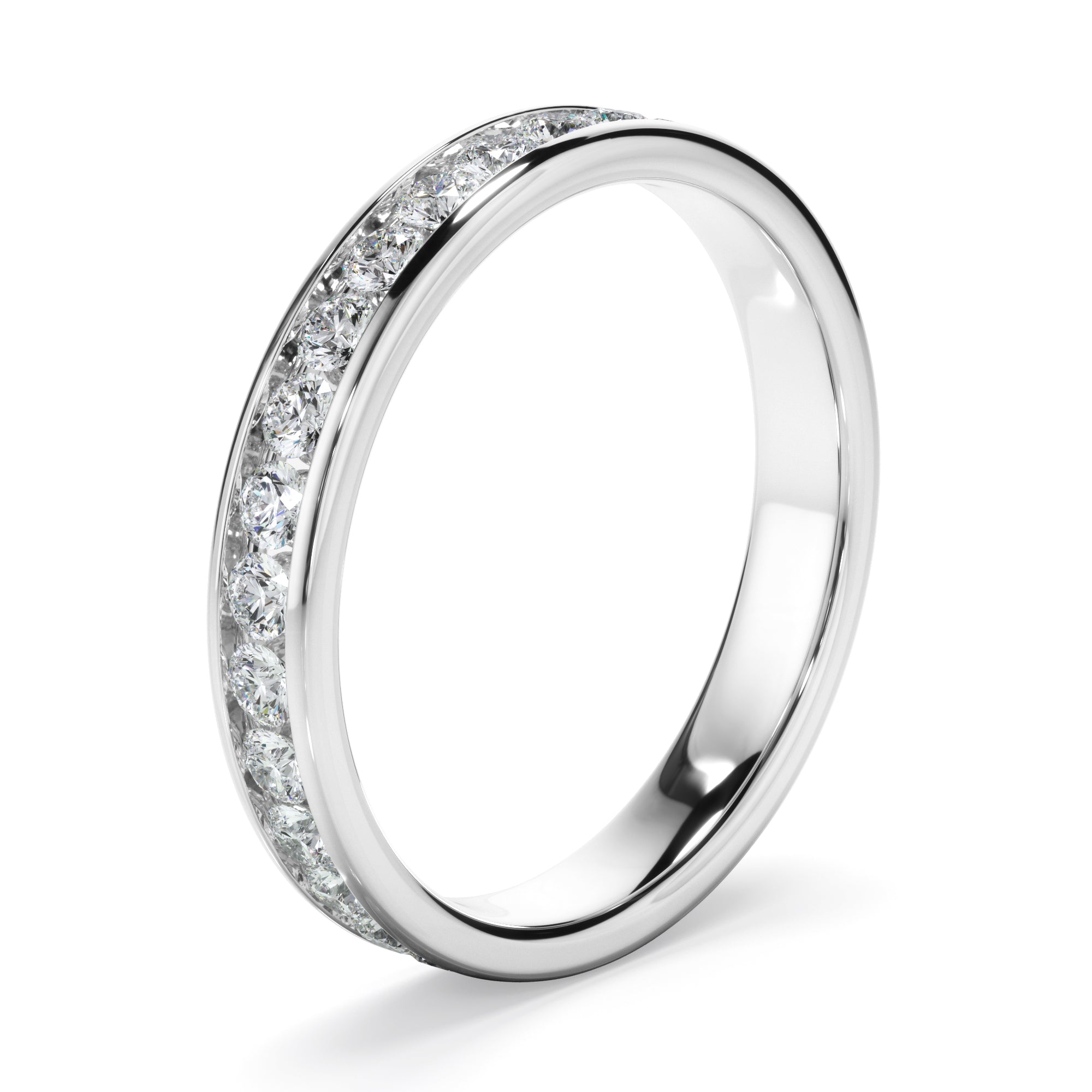 Diamond Channel Set Eternity Wedding Ring