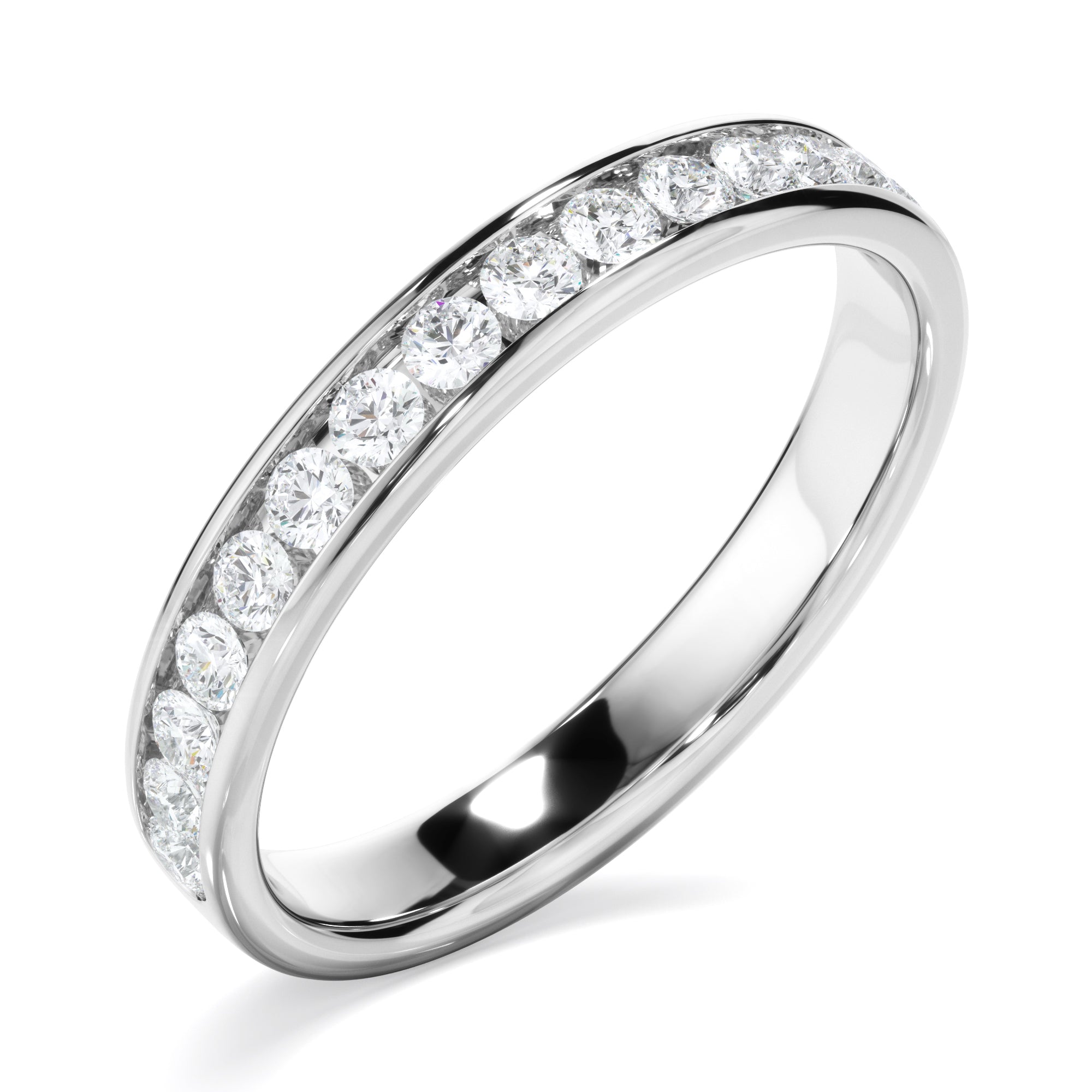 Diamond Channel Set Wedding Ring